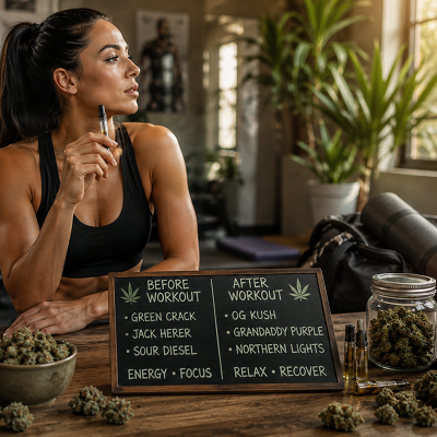 Cannabis and Exercise: Which Strains Are Best for Pre-Workout, Post-Workout, and Recovery?